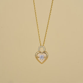 dây chuyền ổ khóa trái tim